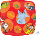 Dr. Seuss Characters Square Balloon (18 Inch)
