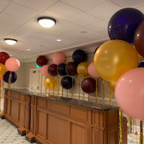 Rose Gold Hanging Streamer Balloon Tails