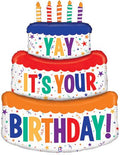 Yay It's Your Birthday Special Delivery Cake Balloon (48 Inch)