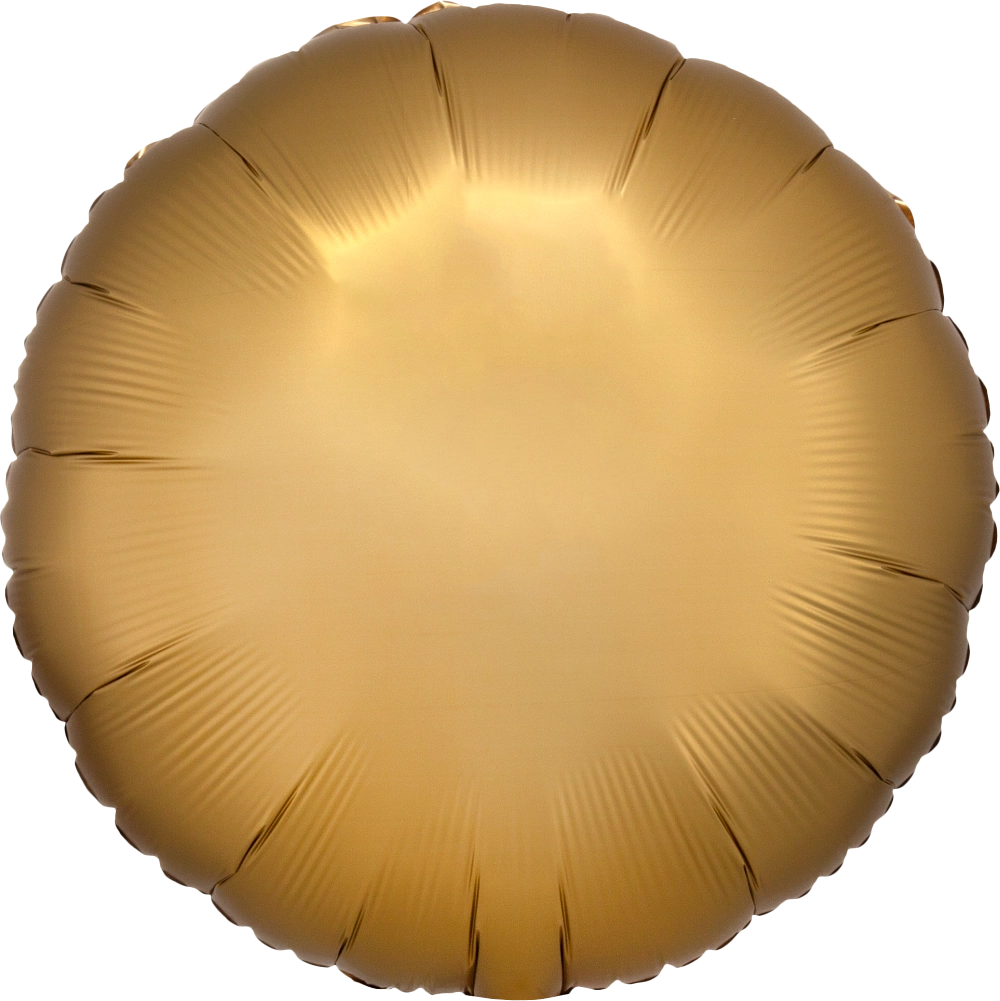 Satin Luxe Gold Sateen Circle 18" Foil Balloon