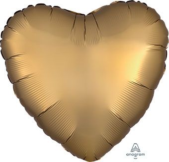 Satin Luxe Gold Heart