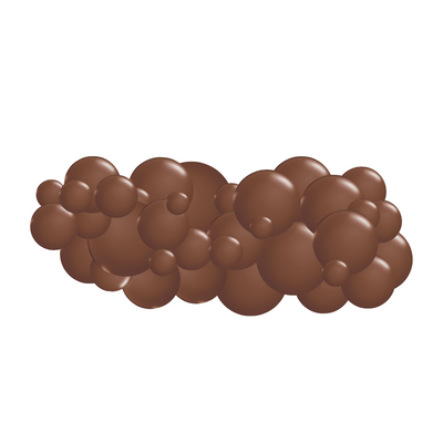 Monochromatic Chocolate Brown Garlands