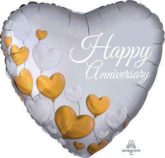 Happy Anniversary Heart Balloon (18 Inch)