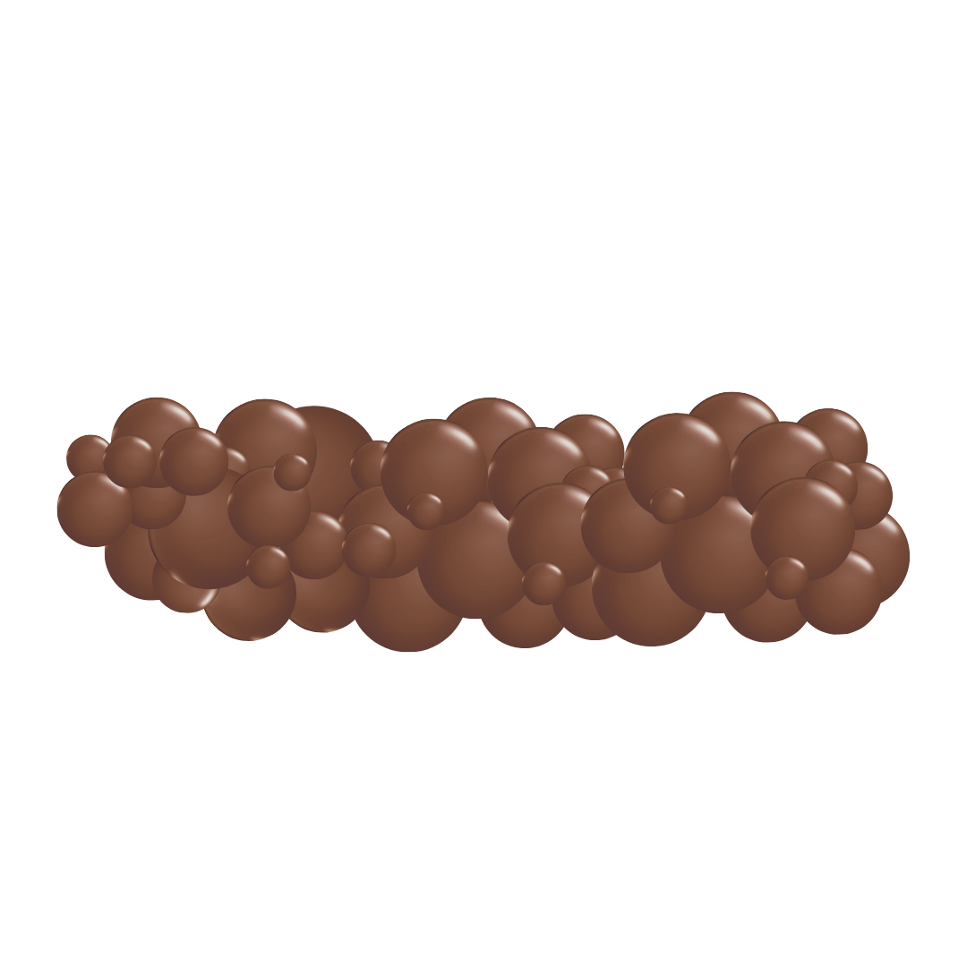 Monochromatic Chocolate Brown Garlands