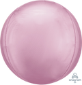 Pastel Pink Solid Orbz Balloon (15 Inch)
