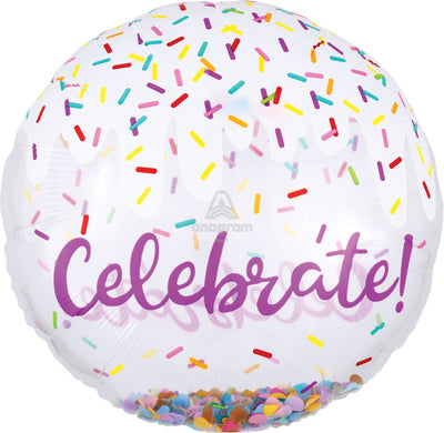 Celebrate Sprinkles Confetti Filled Balloon Balloon (19 Inch)