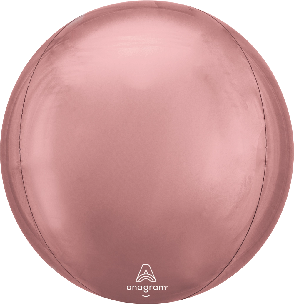 Jumbo Rose Gold Solid Orbz 21" Foil Balloon