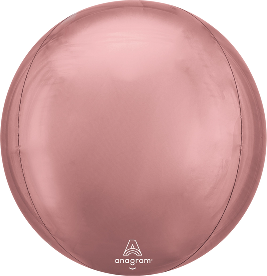 Jumbo Rose Gold Solid Orbz 21" Foil Balloon
