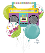 Awesome Party Boombox 5 Piece Foil Bouquet