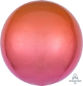 Orange-Red Ombre Orbz Balloon (16 Inch)