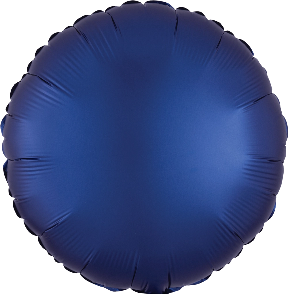 Satin Luxe Navy Blue Circle 18" Foil Balloon