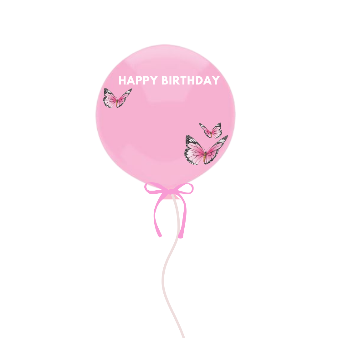 Customized Butterfly Birthday Gift Balloon