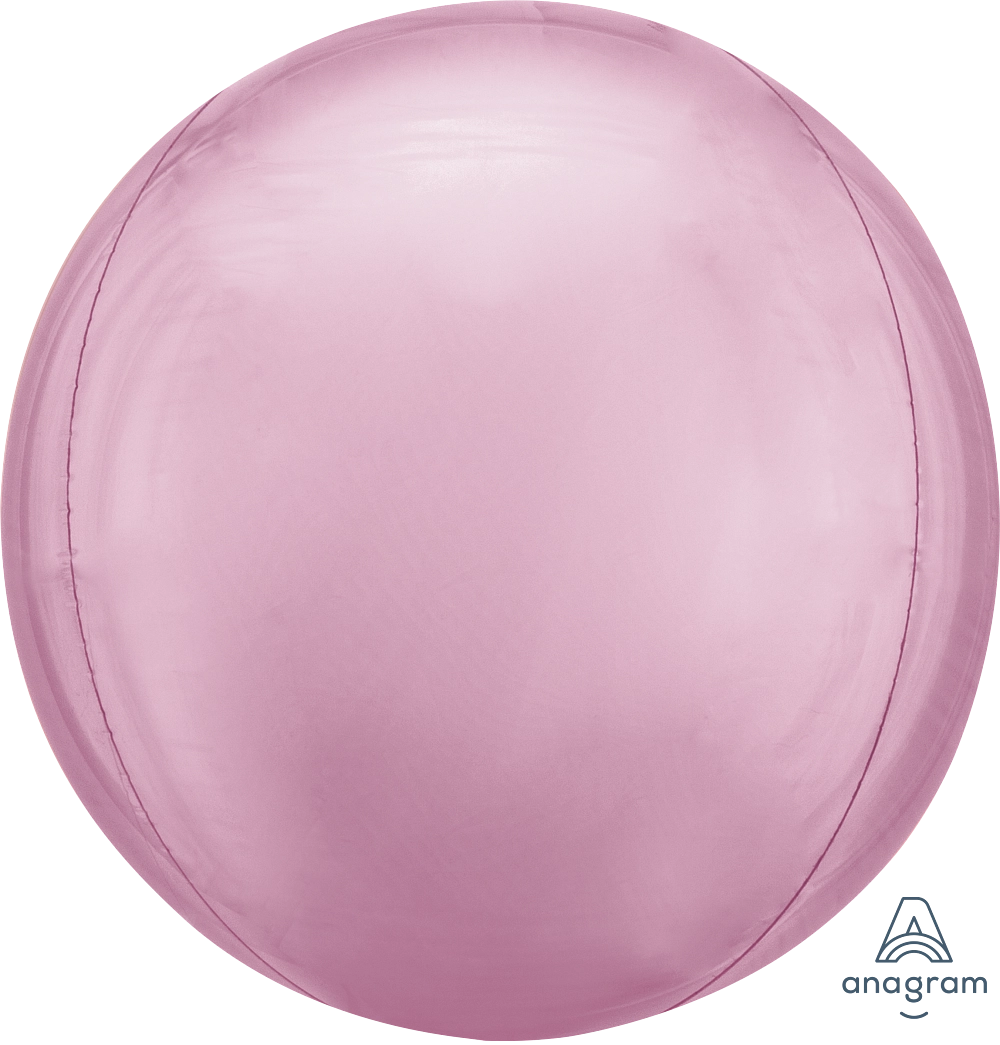 Jumbo Pastel Pink Solid Orbz 21" Foil Balloon