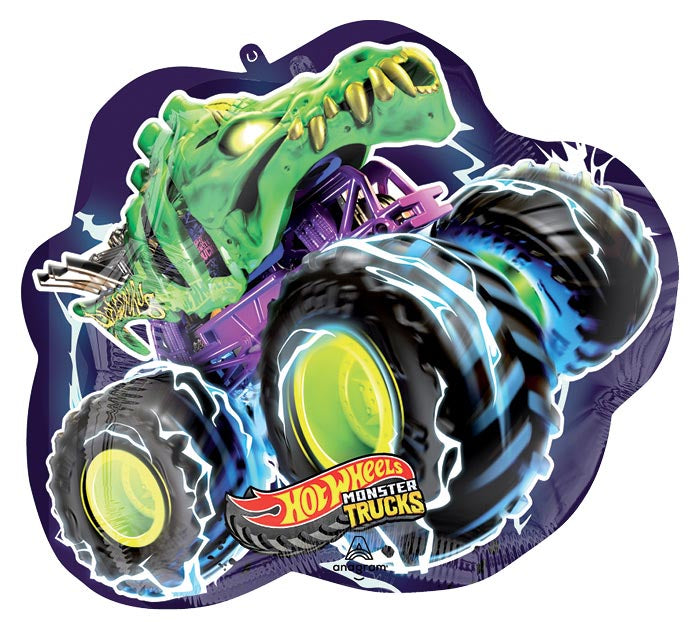 Hot Wheels Green Monster Truck Balloon (23 Inch)