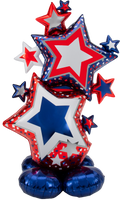 Patriotic Starlet Cluster Airloonz Balloon (59 Inch)