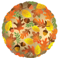 Satin Fall Leaves Foil Balloon