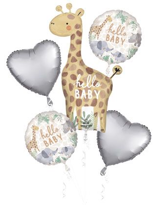 Hello Baby Jungle Giraffe Bouquet Kit