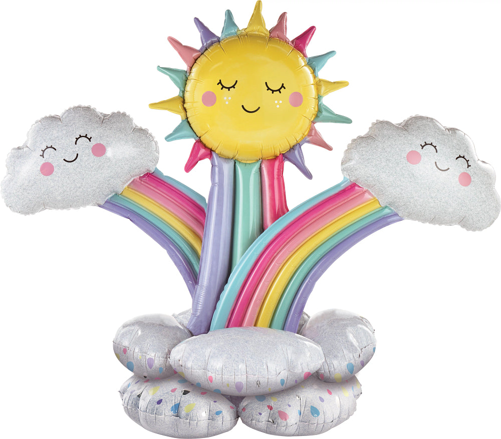 Rainbow Sun & Clouds Stacker 49"