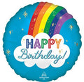 Happy Birthday Satin Rainbow Balloon (18 Inch)