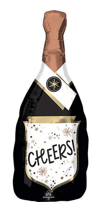 Cheers Champagne Bottle Balloon (36 Inch)