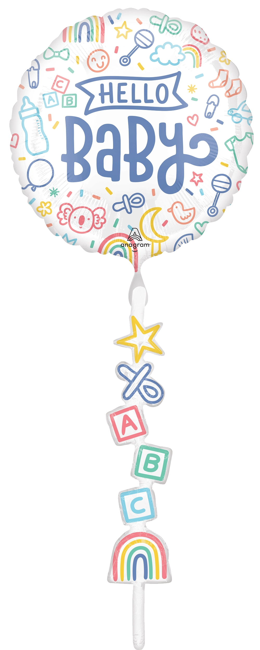 18\" Baby Rainbow - Foil Balloon