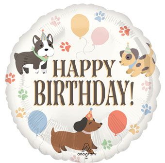 Pawsome Party 18" Foil Balloon