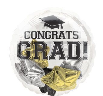Congrats Grad! Stars Insider Balloon