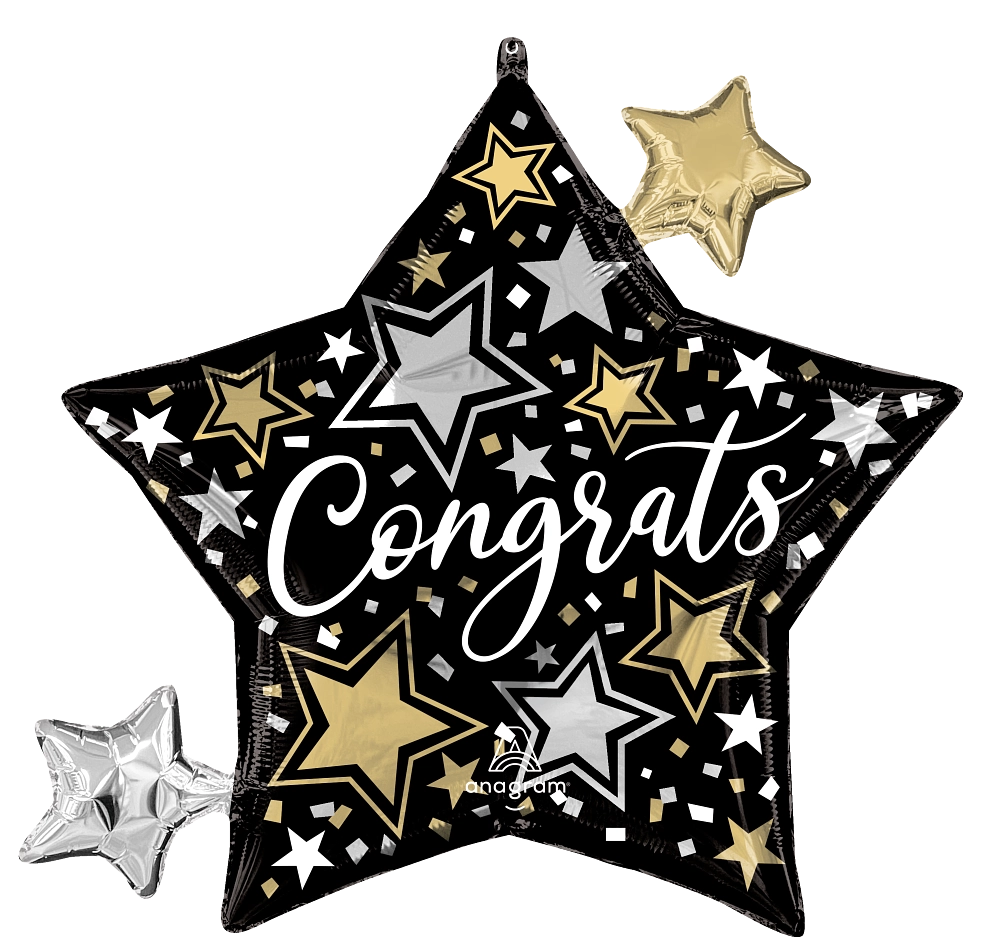 Large Congrats Stars