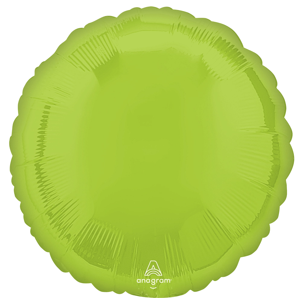 Vibrant Green Circle 18" Foil Balloon