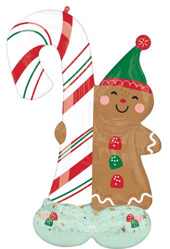 Airloonz Gingerbread Man 51" Foil Balloon