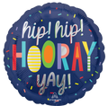 Hip! Hip! Hooray Yay! Balloon (18 Inch)