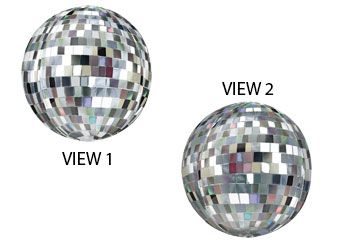Orbz Disco Ball Balloon (15 Inch)