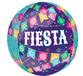 Fiesta Time Orbz Foil Balloon