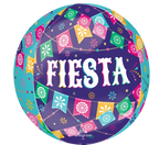 Fiesta Time Orbz Foil Balloon