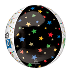 Congrats Grad Party Pom-Pom & Stars Orbz Balloon
