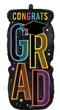 Satin Cosmic Congrats Grad Marquee Balloon