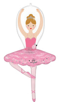 White Birthday Girl Ballerina Dancer Balloon (43 Inch)