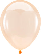 Clear Orange Latex Balloon (11 Inch)