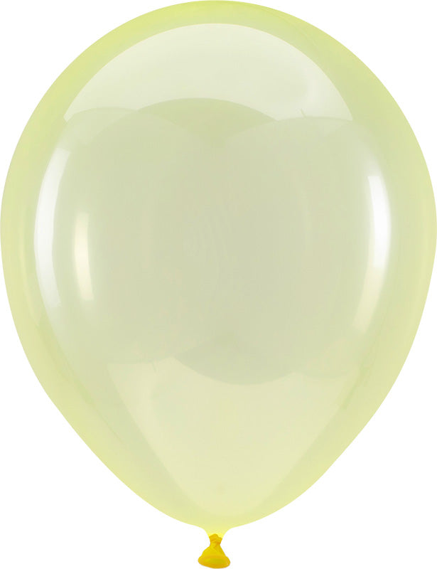 Clear Yellow Latex Balloon (11 Inch)