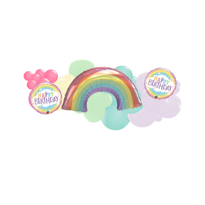 Pastel Rainbow Balloon Garlands