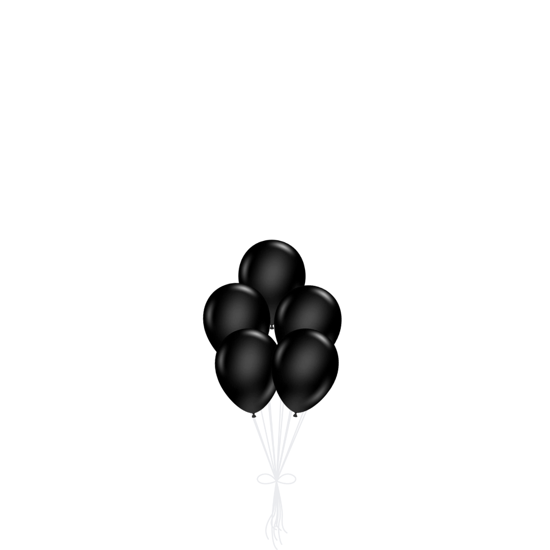 Mixed Blacks Latex Balloon Bouquets