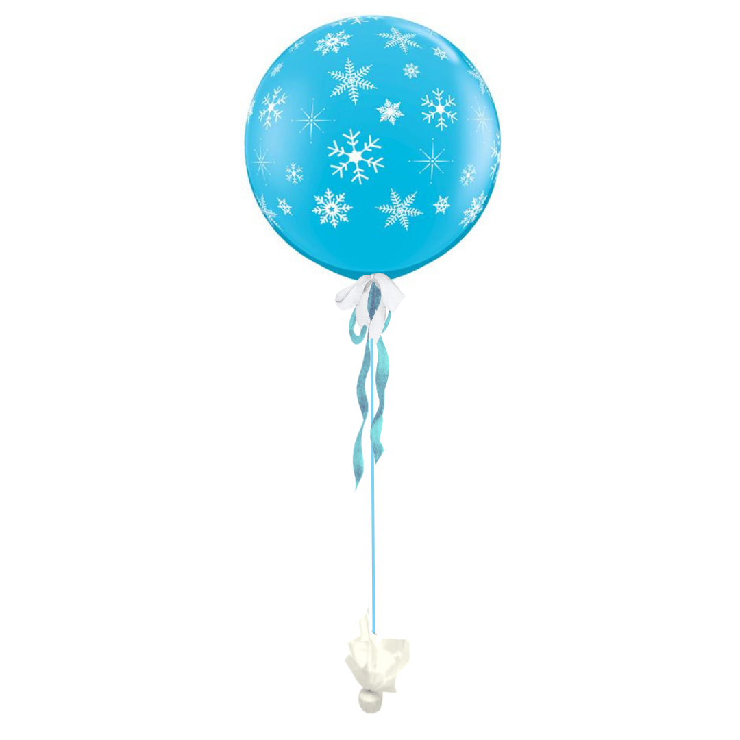 Happy Holidays Snowflakes Giant Gift Balloon