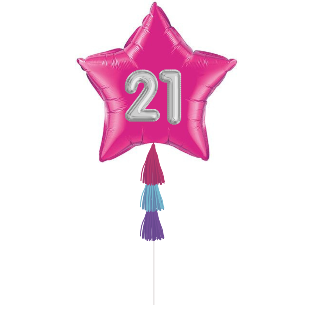 Young Ages Fashion Pink Star Gift Balloon
