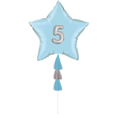 Baby Blue Age Star Gift Balloon