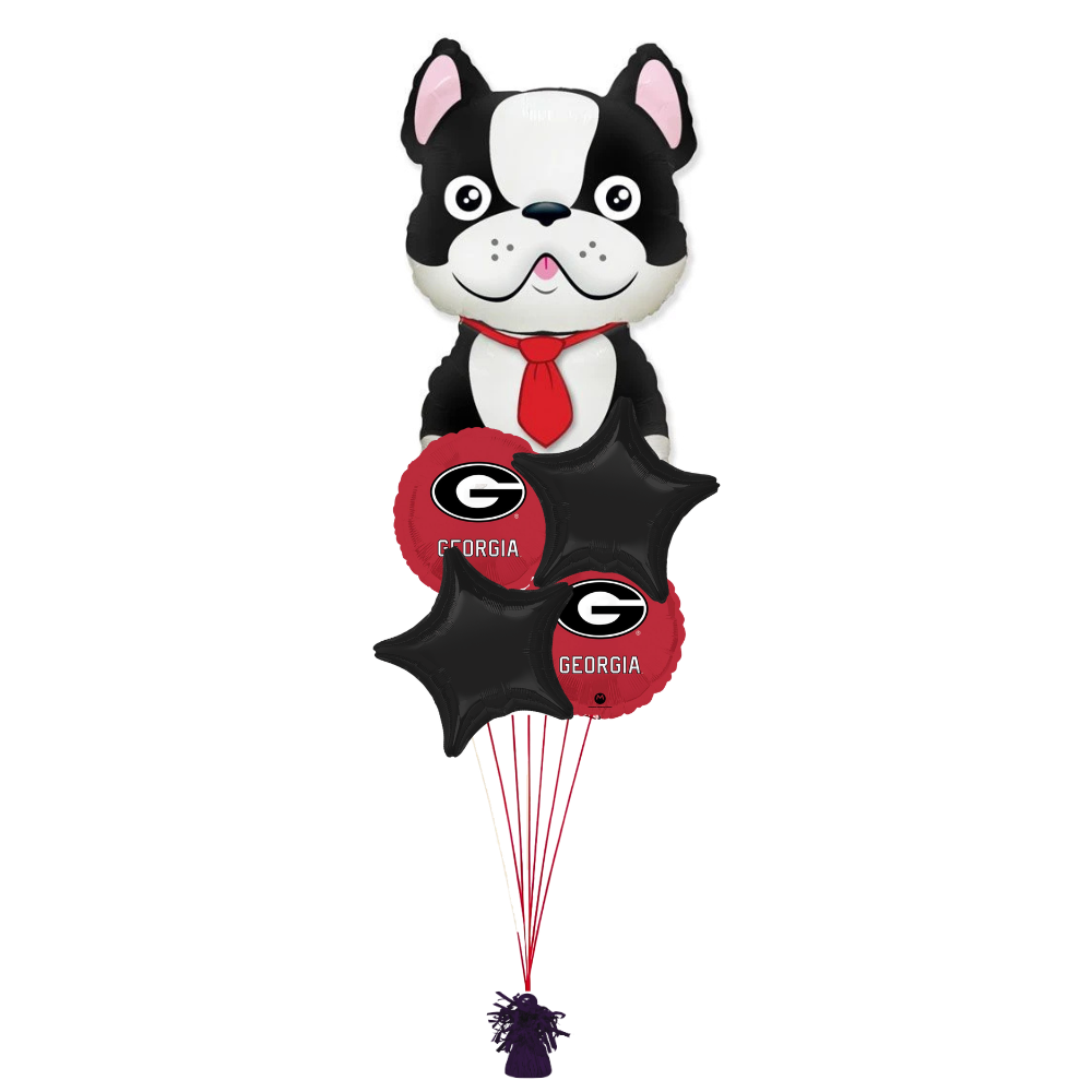 Dapper Bulldog Georgia Bulldogs Balloon Bouquet