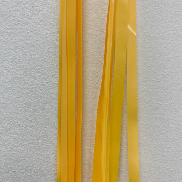 Yellow Hanging Streamer Balloon Tails