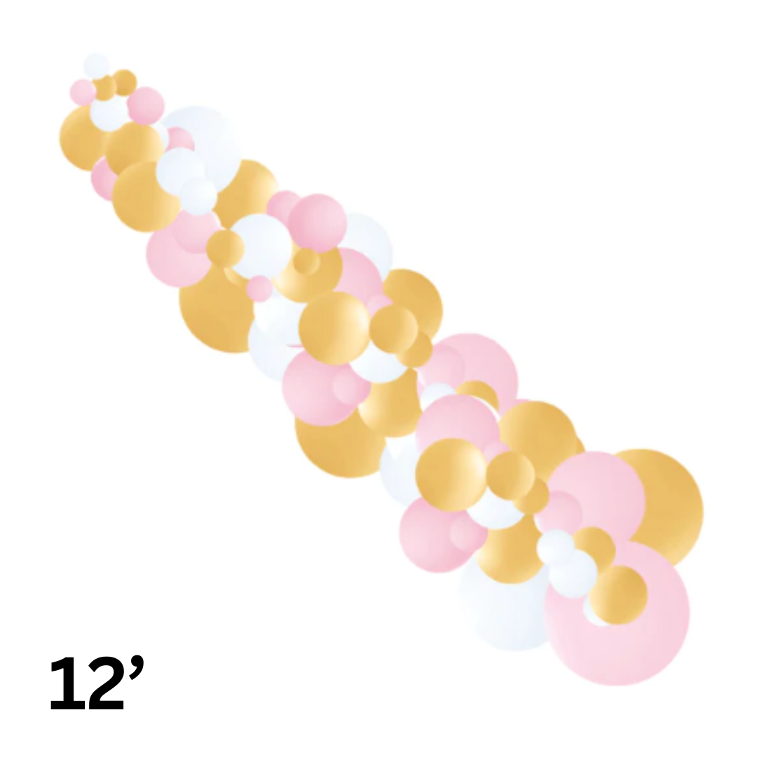 Pink, White &amp; Gold Garland
