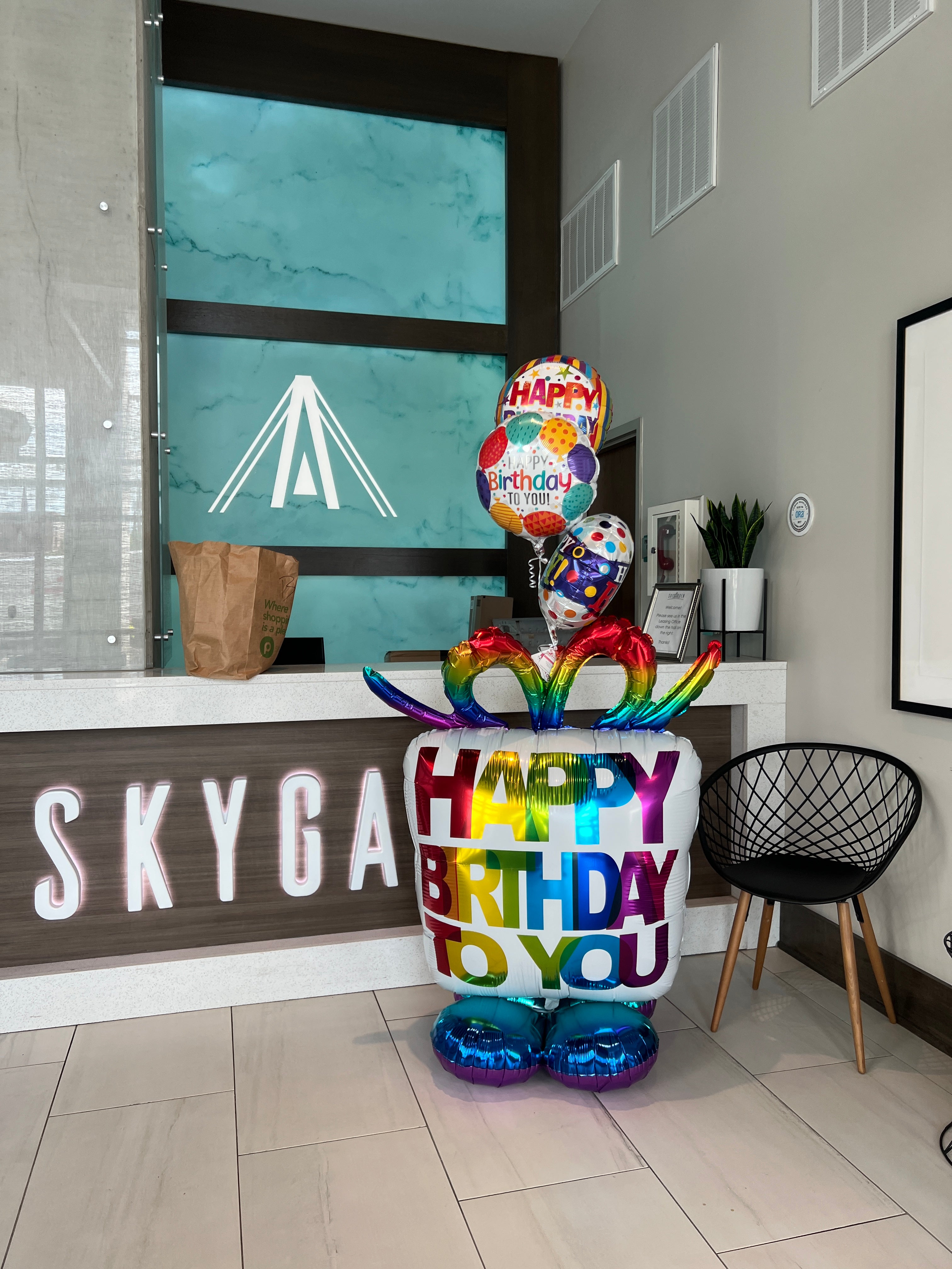 colorful balloon bouquet charleston