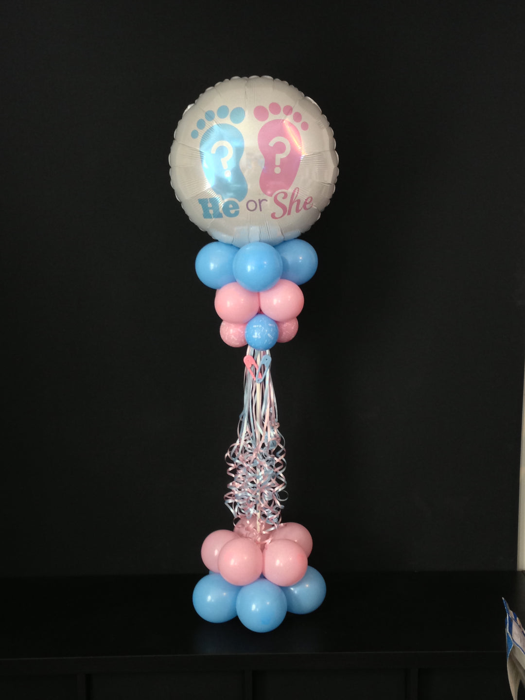 He or She? Gender Reveal Footprints Balloon (18 Inch)