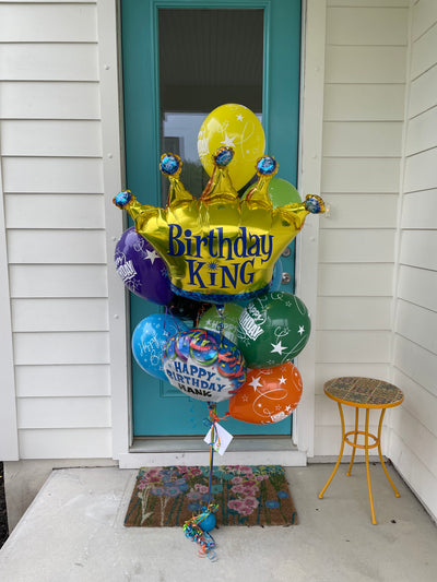 Birthday King Crown 36" Foil Balloon